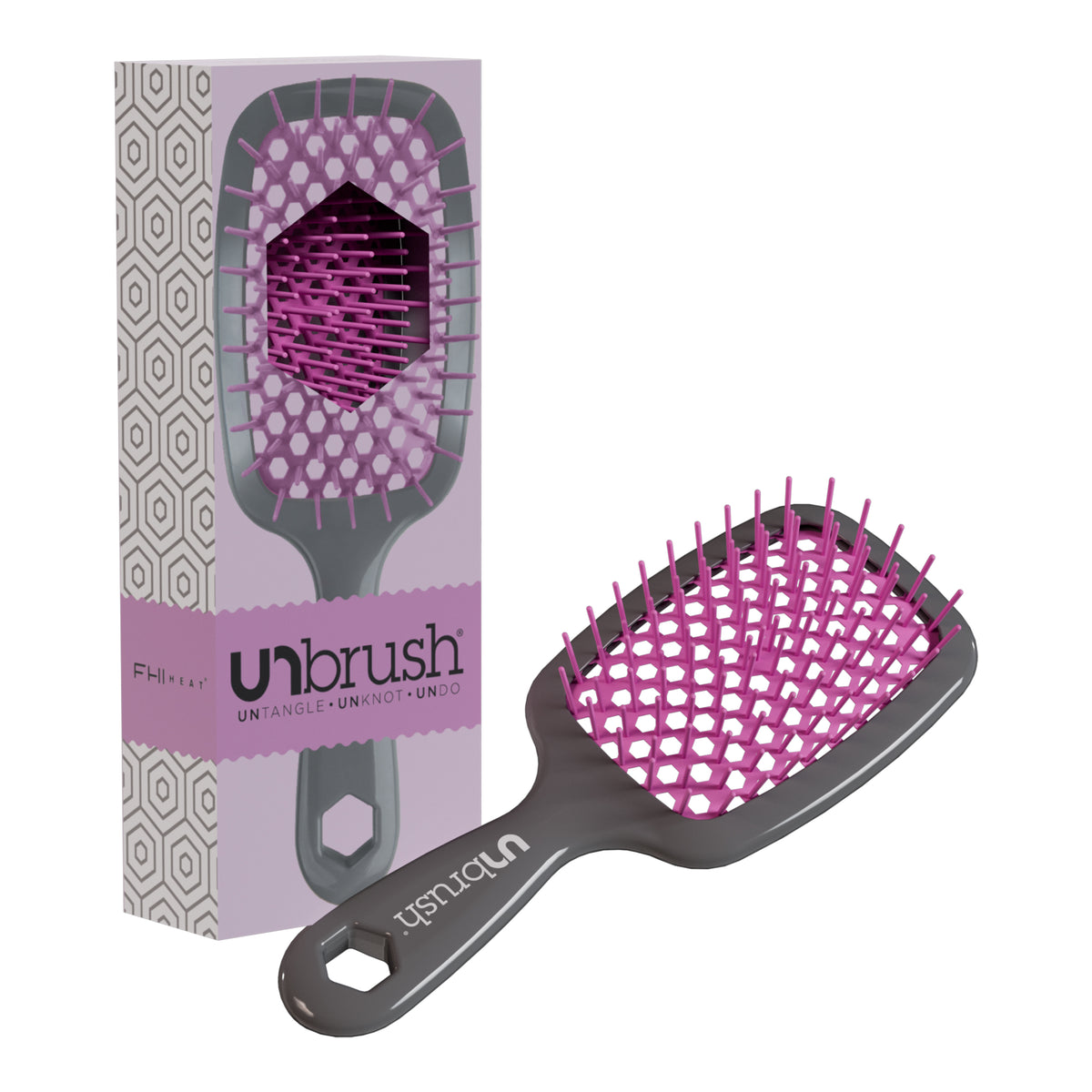 UNbrush（アンブラシ）-グレイハンドル・オーキッド【公式ストア限定色】